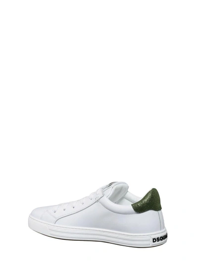 Shop Dsquared2 Tennis Club Sneakers In Bianco