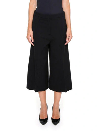 Shop Stella Mccartney Cropped Trousers In Black|nero