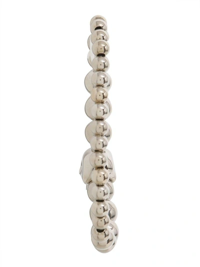 Shop Alexander Mcqueen Skull Bracelet In Argento