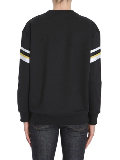 Shop Victoria Victoria Beckham Embroidered Swans Sweatshirt In Nero