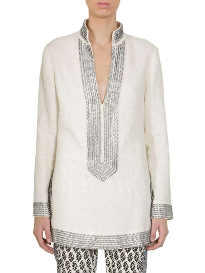 Shop Tory Burch Tory Tunic In Avorio