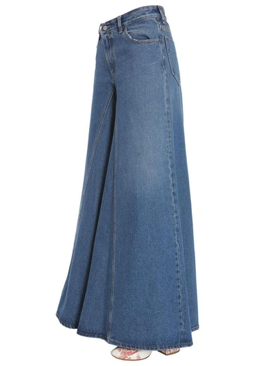 Shop Mm6 Maison Margiela Extra-wide Leg Jeans In Blu