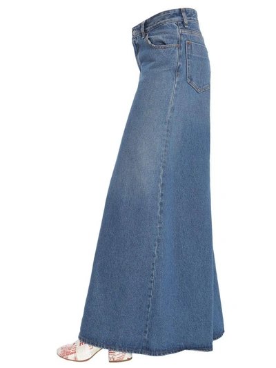 Shop Mm6 Maison Margiela Extra-wide Leg Jeans In Blu