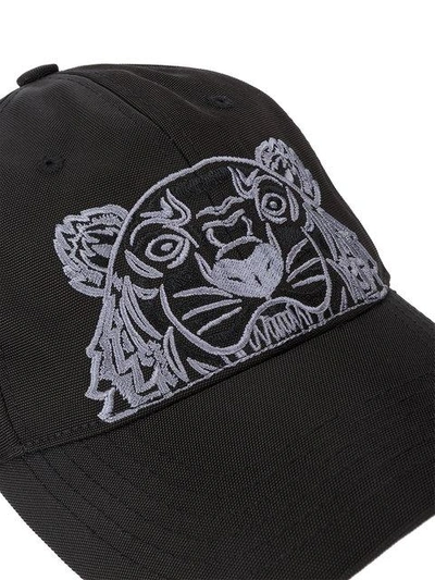 Shop Kenzo Tiger Logo Embroidered Cap