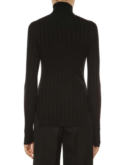 Shop Acne Studios Corina Merino Turtleneck Sweater In Black