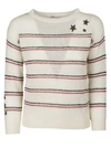 RED VALENTINO RED VALENTINO STAR EMBROIDERED JUMPER,NR3KC0X5.36G 02C ROSSO