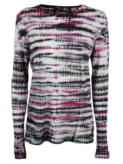 Shop Proenza Schouler Round Neck Sweater In Pink & Purple