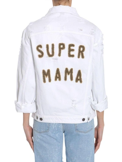 Shop Forte Couture Super Mama Jacket In Bianco