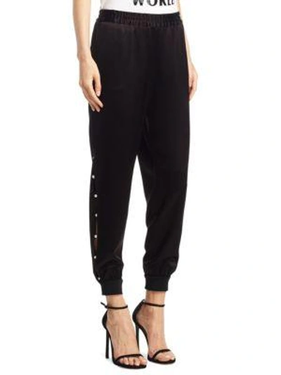 Shop Alice And Olivia Pete Elasticized Pants In Black