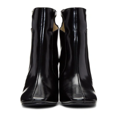Shop Toga Black Heeled Cut-out Boots