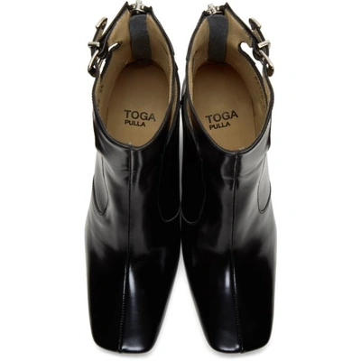 Shop Toga Black Heeled Cut-out Boots