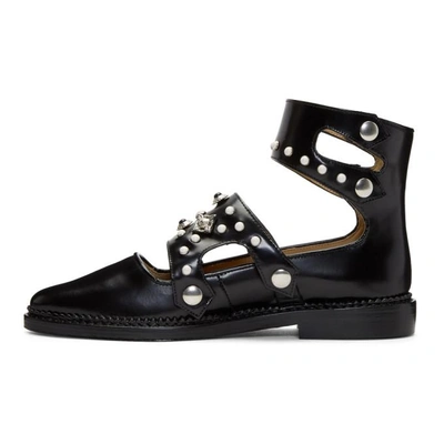 Shop Toga Black Cage Flats