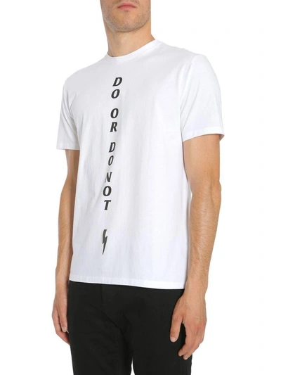 Shop Neil Barrett Slim Fit T-shirt In Bianco