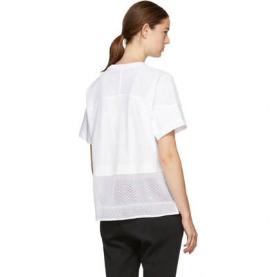 Shop Adidas By Stella Mccartney White Essentials Mesh T-shirt