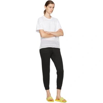 Shop Adidas By Stella Mccartney White Essentials Mesh T-shirt