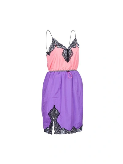 Shop Alexander Wang Lingerie Dress In Pink/violet
