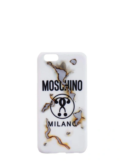 Shop Moschino I Phone 6 Cover In Bianco