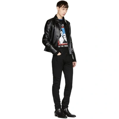 Shop Saint Laurent Black Low-waisted Skinny Jeans In 1000 Black