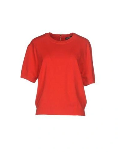 Shop Dkny Sweater In Red