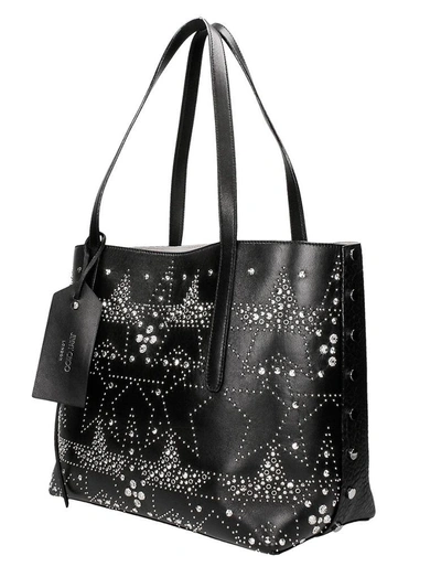 Shop Jimmy Choo Twist East West Tote Bag In Black