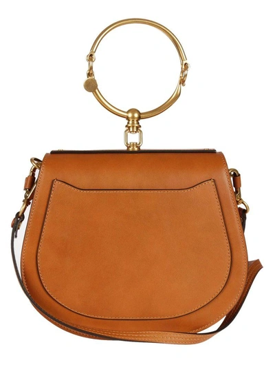 Shop Chloé Nile Bracelet Shoulder Bag In Caramel