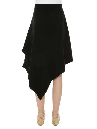 Shop Jw Anderson J.w. Anderson Asymmetric Skirt In Nero