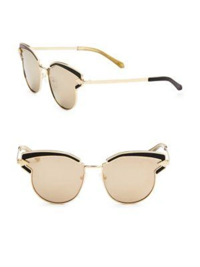 Shop Karen Walker Superstars Feli 57mm Cat Eye Sunglasses In Gold