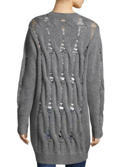 Shop Ag Sandrine Buttoned Cardigan In Grey