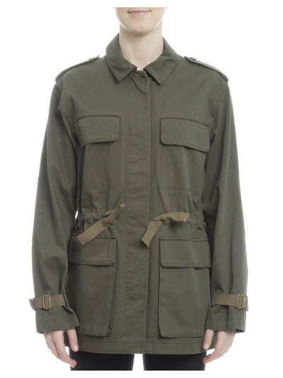 Shop Theory Military Green Cotton Jacket