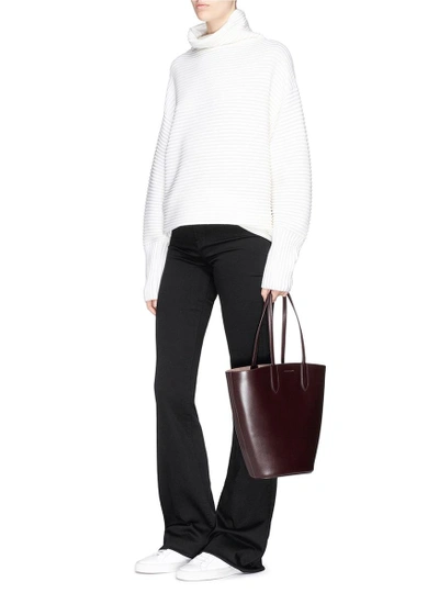 Shop Alexander Mcqueen Leather Basket Tote