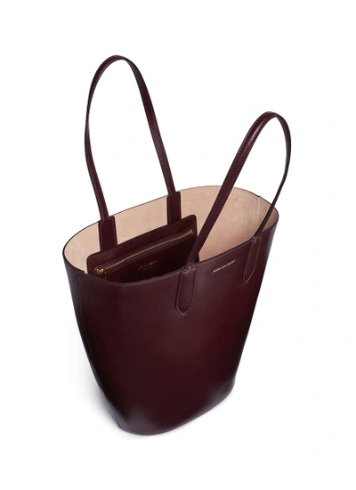 Shop Alexander Mcqueen Leather Basket Tote