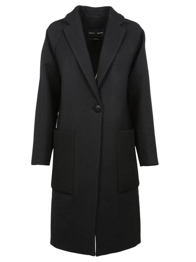 Shop Proenza Schouler Oversized Single Breasted Coat In Black