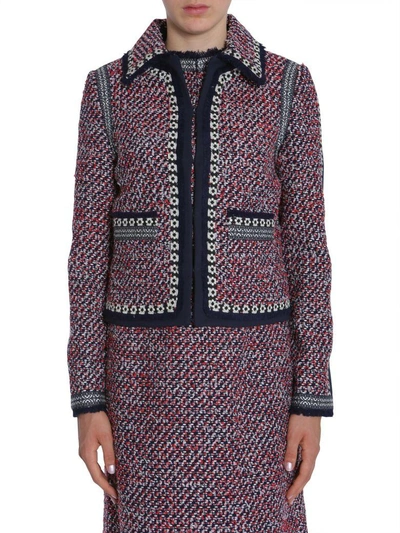 Shop Tory Burch Elisa Jacket In Multicolor