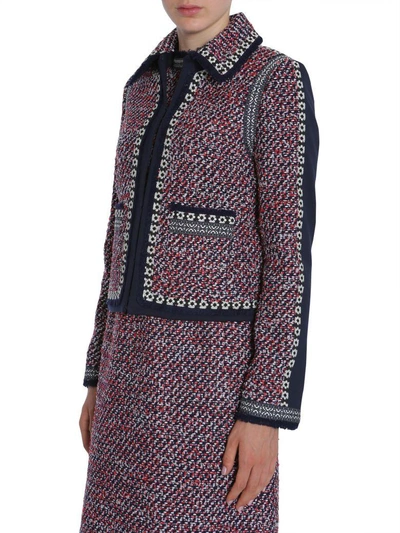 Shop Tory Burch Elisa Jacket In Multicolor