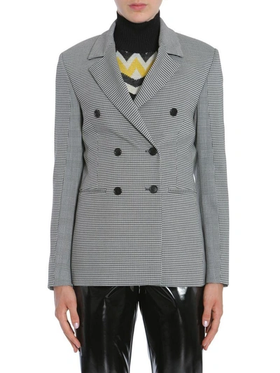 Shop Msgm Double-breasted Jacket In Multicolor