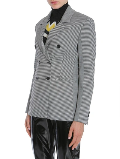 Shop Msgm Double-breasted Jacket In Multicolor