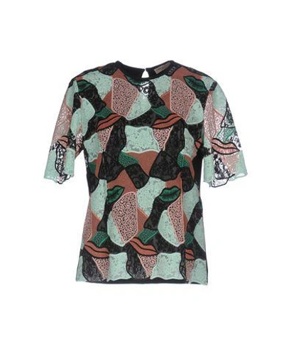 Shop Emilio Pucci Blouse In Light Green