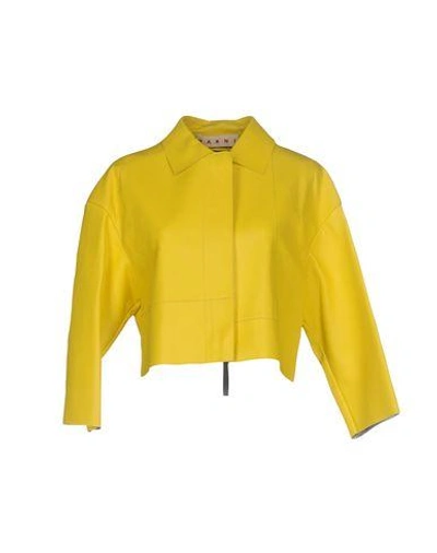 Shop Marni Blazer In Yellow