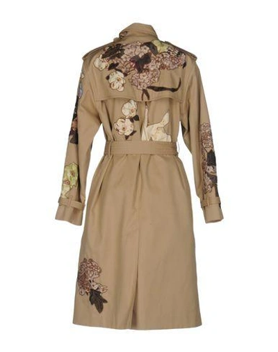 Shop Valentino Overcoats In Sand