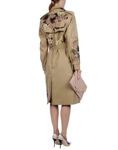 Shop Valentino Overcoats In Sand