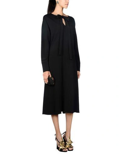 Shop Marni 3/4 Length Dresses In Black