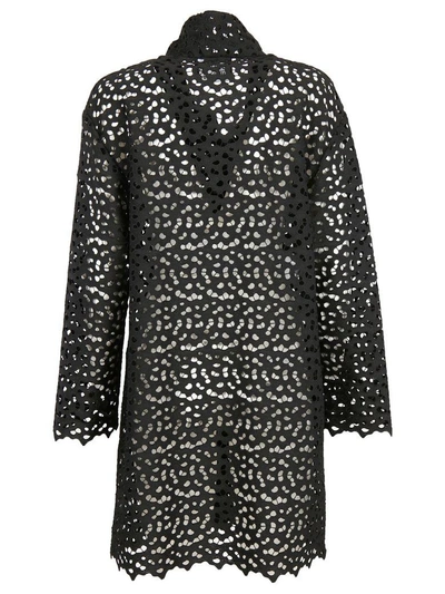 Shop Boutique Moschino Broderie Anglaise Coat