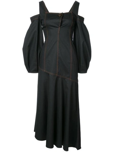 Shop Ellery Off Shoulder Dress In Black