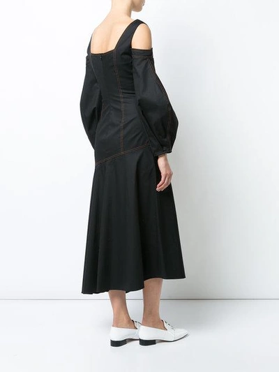 Shop Ellery Off Shoulder Dress In Black