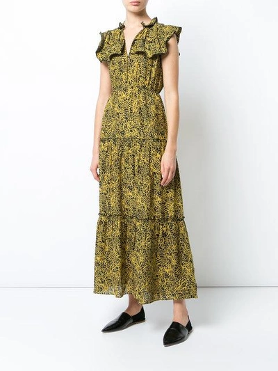 Shop Apiece Apart - Monochromatic Floral Print Dress