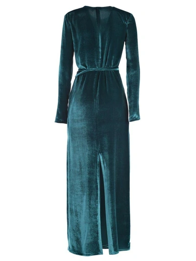 Shop Attico Dress In Turquoise