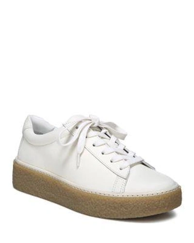 Shop Vince Neela Leather Lace Up Platform Sneakers In Off White