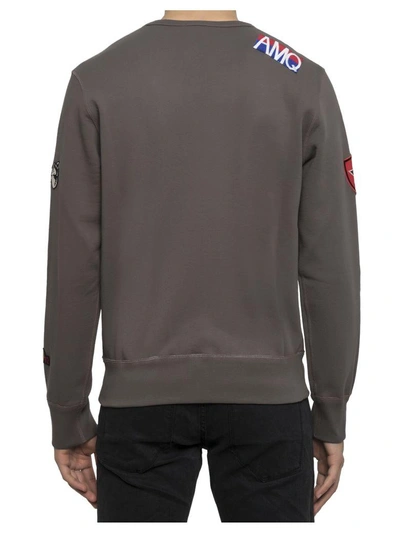 Shop Alexander Mcqueen Grey Cotton Sweater