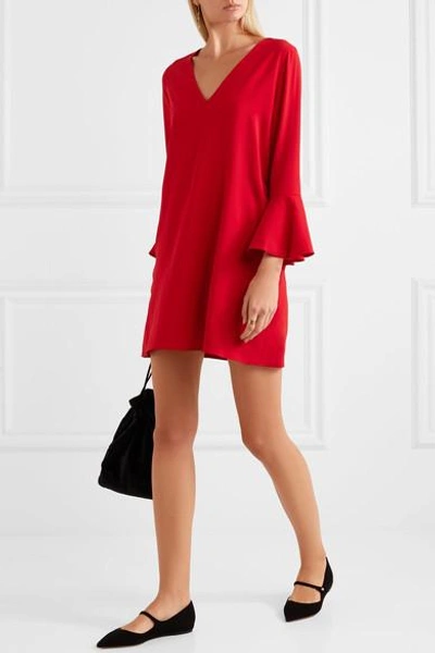 Shop Alice And Olivia Tameika Crepe Mini Dress