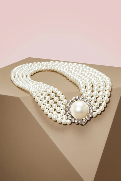Shop Miu Miu Pearl Necklace